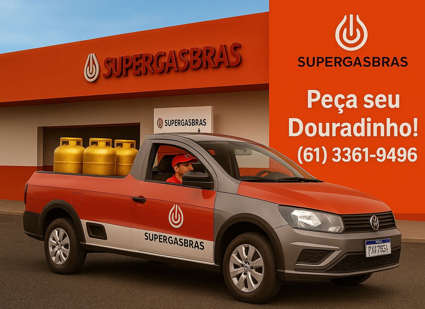 Imagem do transporte da distribuidora de gás oferecendo qualidade